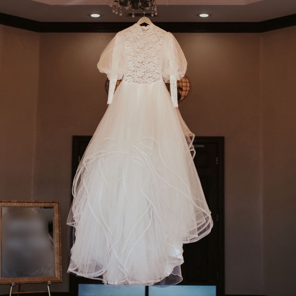 BALLGOWN WEDDING DRESS HORSEHAIR MAGNOLIAS BRIDAL BOUTIQUE SIZE S & 2 DRESS BAGS